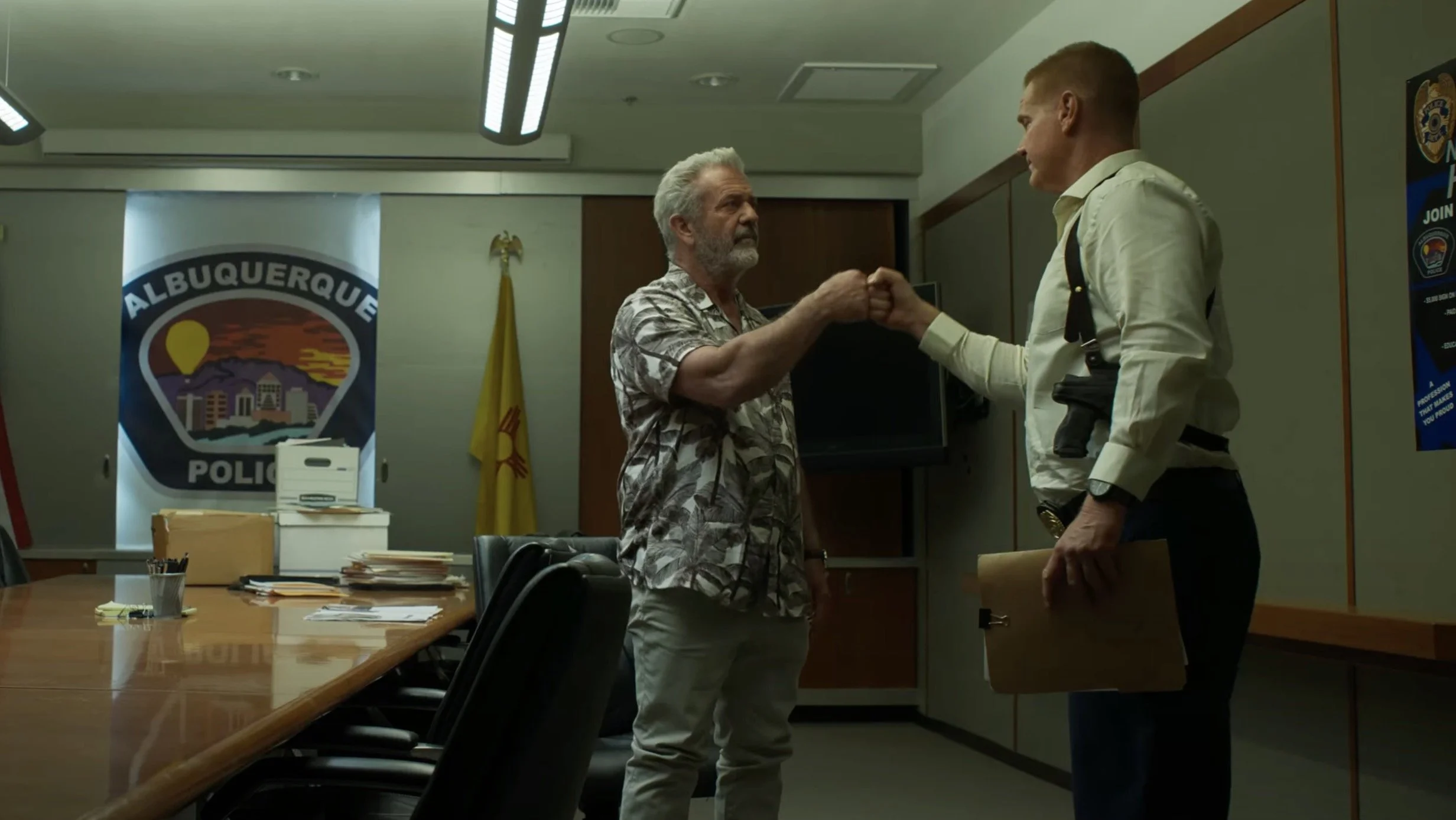 Trailer for Mel Gibson and 50 Cent’s serial killer thriller BONEYARD
